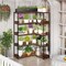 L-Shaped Bookshelf with Metal Frame, 5 Tiers and Anti-Tip Kit